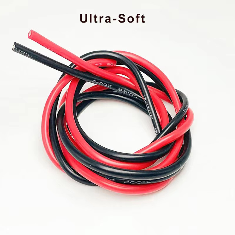 Bytebattle Silikondrahtspule 14 AWG, ultraflexibles verzinntes Kupferkabel, hochtemperaturbeständig, 600 V, 10 Farben, 10 m Länge - Bild 3