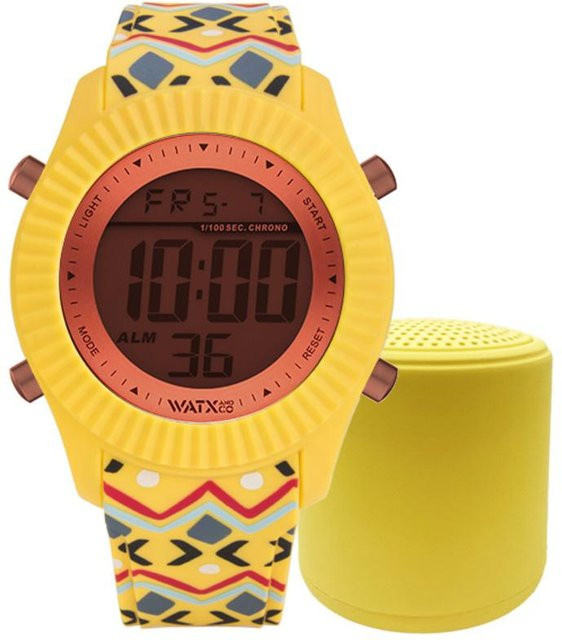 WATXANDCO Digitaluhr, Quarz, Kunststoff, Silikon, 43 mm, Damen - Bild 1