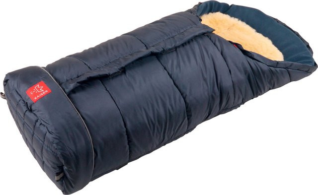 Kaiser Thermo-Fußsack Sheepy mit Lammfelleinlage für Kinderwagen und Buggy, Blau, B: 48 cm, T: 105 cm, H: 48 cm - Bild 1