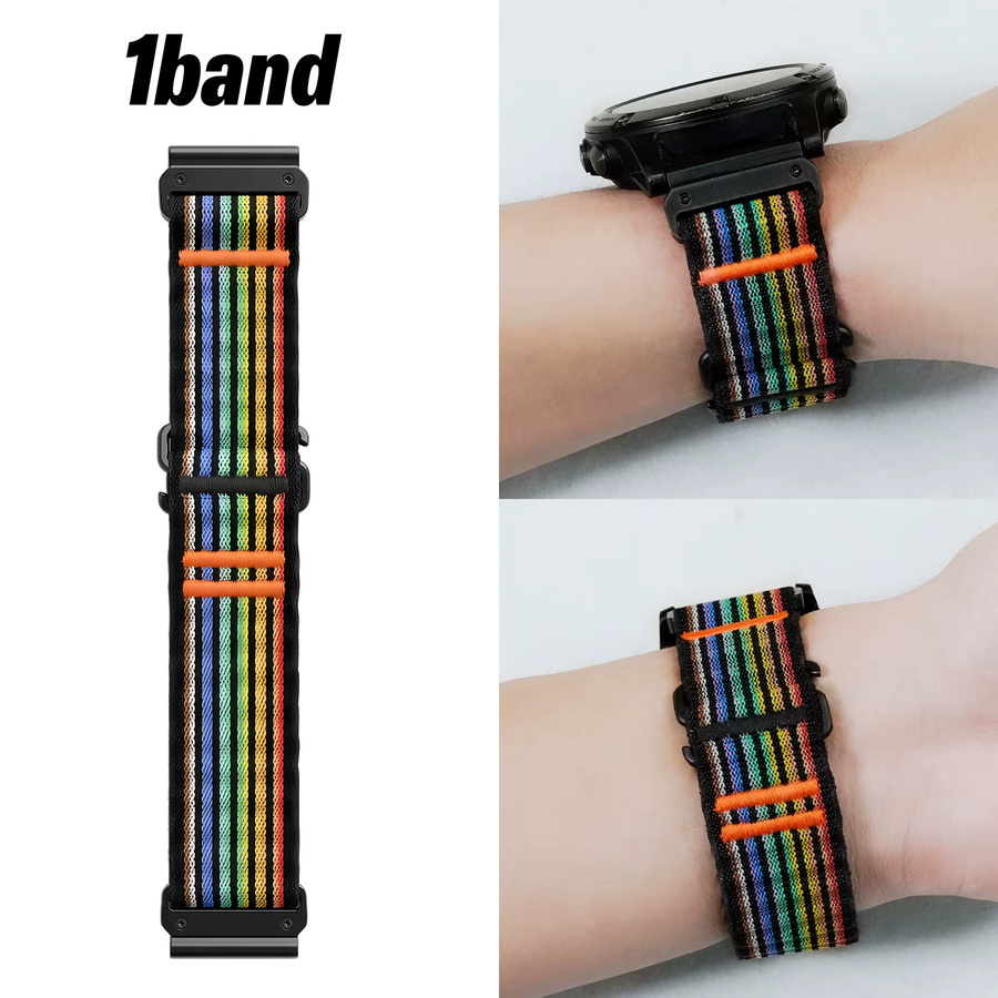 Uhrenarmband Nylon, Schwarz, Unisex - Bild 5