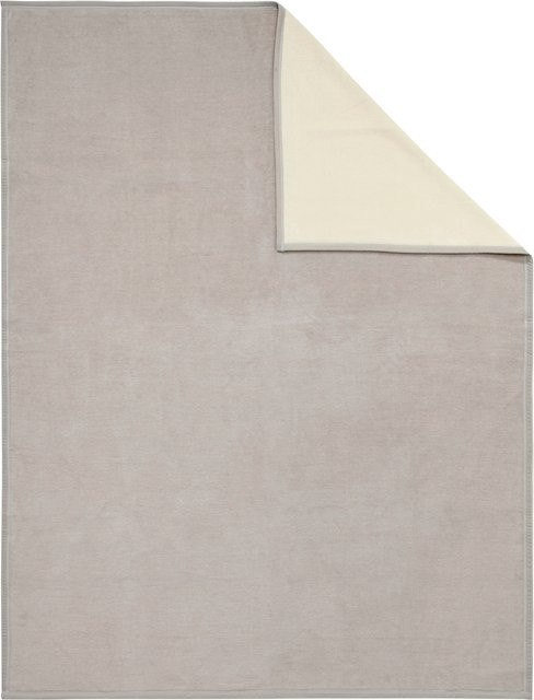 Biederlack Wohndecke in Grau und Silber mit Wende-Optik und modernem Design, B/B/H: 200 x 150 x 150 cm - Bild 1