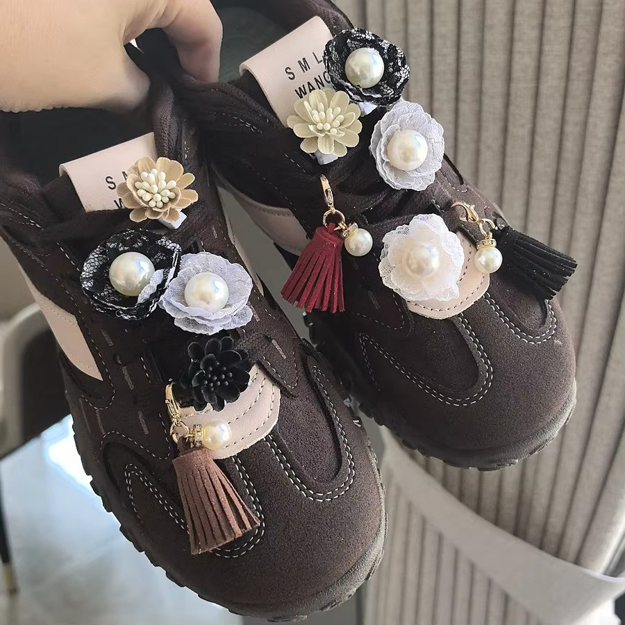 Pearl Daisy Flower Schnürsenkel Charms, Quaste, Schuh Charm - Bild 3