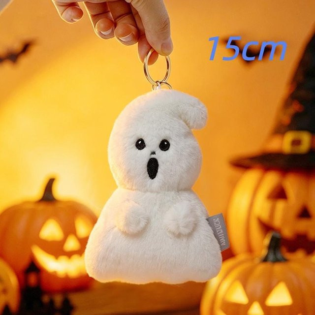Yiran toy Halloween Geist Fledermaus Plüschtier, Weiß, Grau, Braun - Bild 1