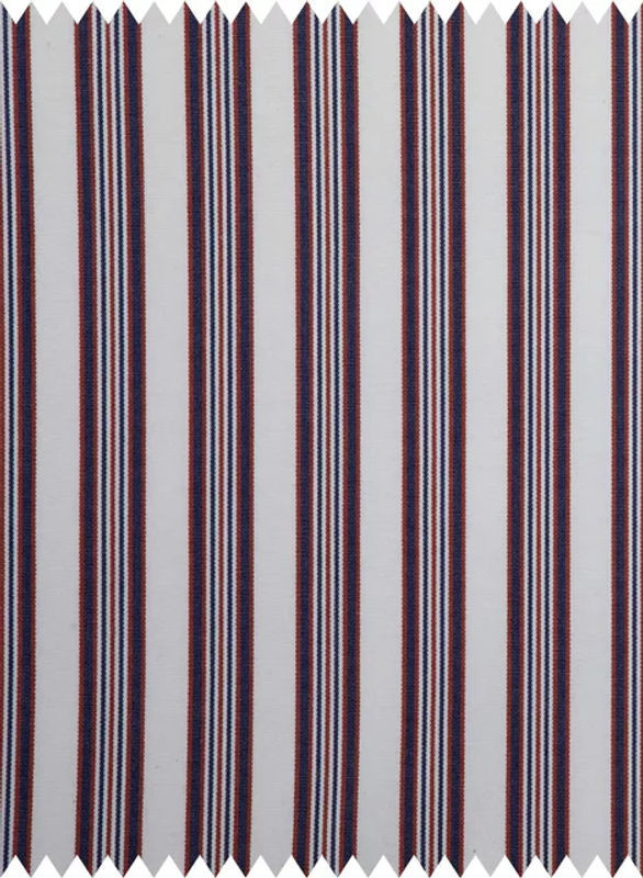 Quenin Fabric Houlgate Chilienne Mehrfarbiger Textilstoff mit geometrischem Streifenmuster - Bild 1