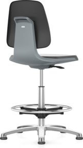 Bimos Arbeitsstuhl Labsit mit Supertec Sitzschale in Anthrazit und Schwarz, Sitzhöhe: 52,0 - 77,0 cm - Bild 1