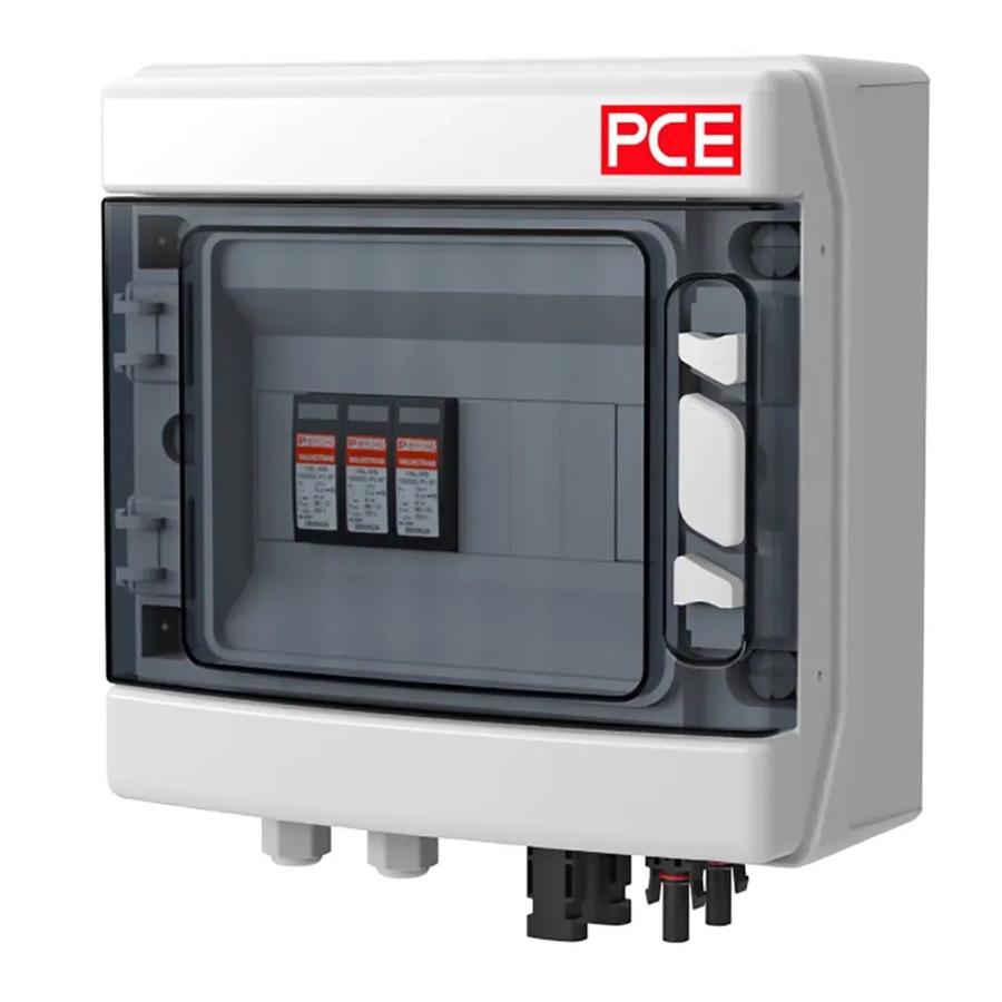 PCE Kleinverteiler PV-Box Sol-Line DC1-MC-TYP 1+2 Solar-Systemüberwachung in Weiß und Transparent aus Kunststoff mit IP66 Schutzart - Bild 2
