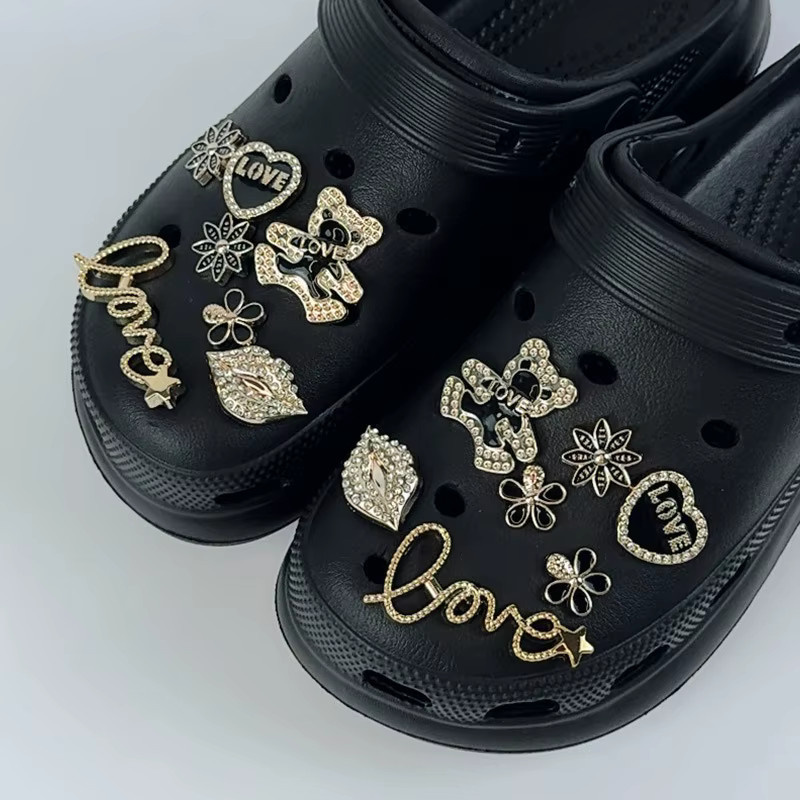 FHLDING Schuh-Charm-Set, Gold, Kristall, Verspielt - Bild 5