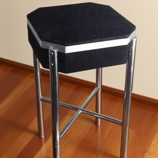 ZQION Snow Animator Hocker 2.0, Bühnen-Requisiten, Schwarz, Metall - Bild 1