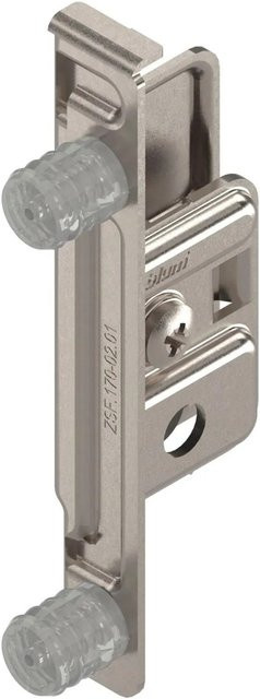 Blum Frontbefestigung Metabox Zarge M K H Pressversion Rechts aus vernickeltem Stahl in Silber - Bild 1
