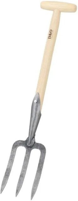 Galaflor Grabegabel mit T-Stiel aus Eschenholz und Borstahl, Höhe: 60 cm - Bild 1