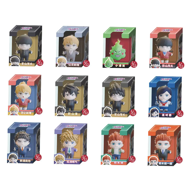 JANDOOM Blindbox Mob Psycho 100 Sammlerfiguren Shigeo Kageyama Arataka Reigen Dimple Ritsu Kageyama Multicolor PVC Puppen - Bild 3