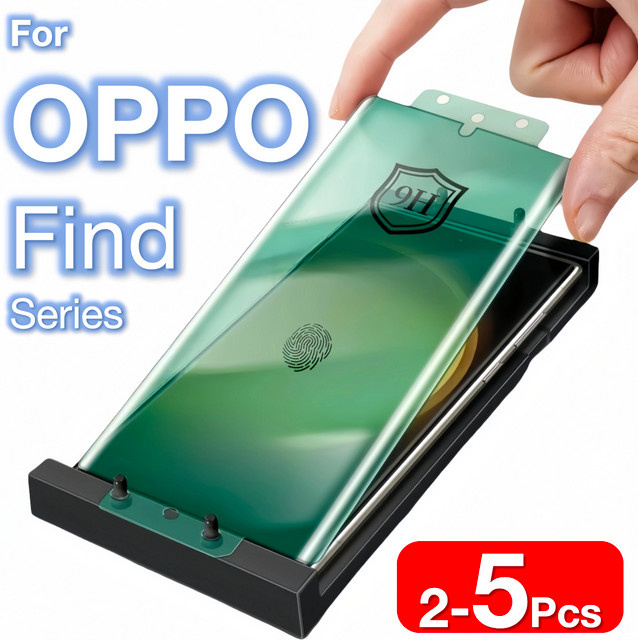 Displayschutzfolie für OPPO Find X8 X8s X7 Ultra X6 X5 X3 X2 Pro Plus inklusive Installationsset, transparent - Bild 1