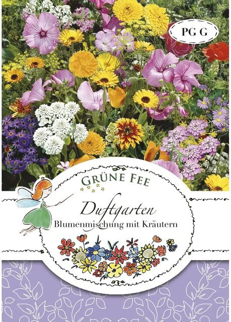 Grüne Fee Duftgarten Blumenmischung mit Kräutern Saatgut - Bild 1
