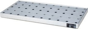 Bauer Südlohn Kleingebindewanne KGW 2/M V4A aus Edelstahl in Silber, mit Lochblechrost, B: 47,0 cm, L: 94,0 cm, H: 6,0 cm - Bild 1