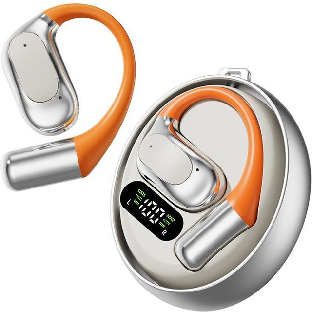 DUODUO 3C M113 Smart Übersetzer Headset mit KI-Übersetzung für 144 Sprachen, kabellose Over-Ear Ohrhörer, Silber - Bild 1