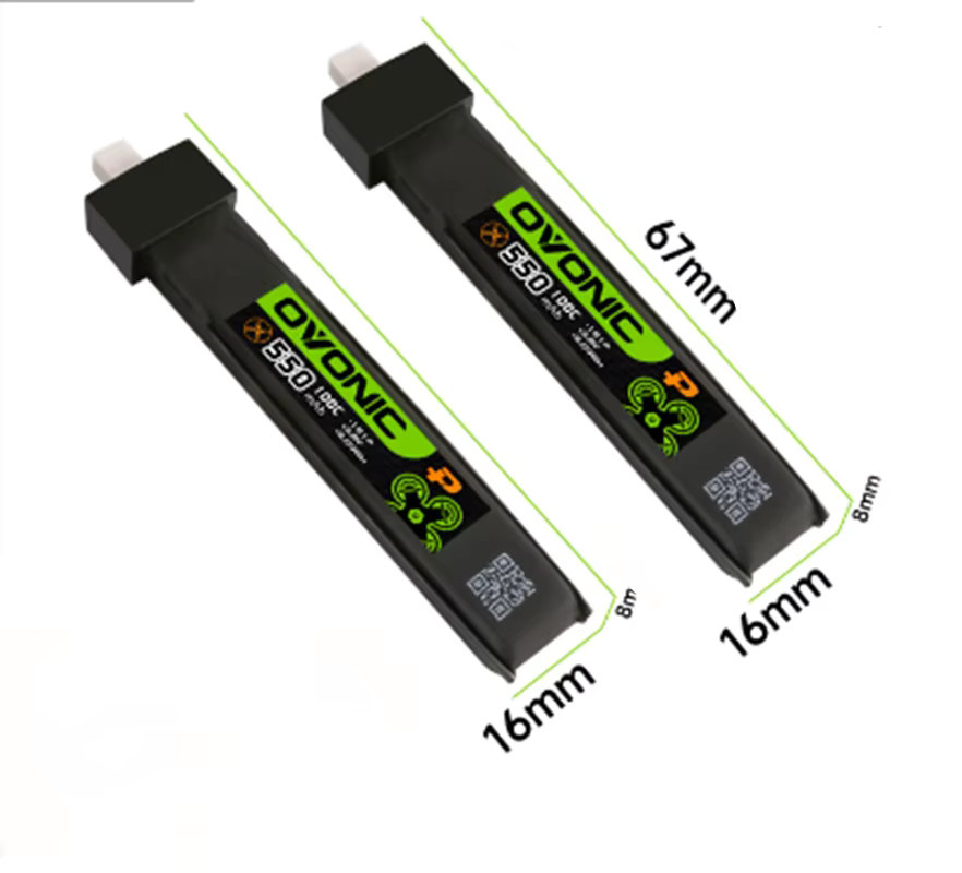 OVONIC LiPo Akku 550mAh 100C für RC FPV Racing Drone Quadcopter mit BT2.0 oder XT30 Stecker - Bild 3