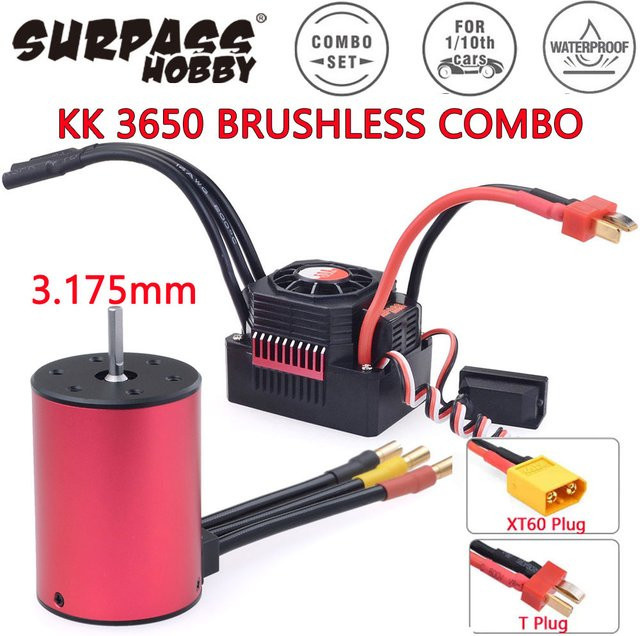 Surpass Hobby KK 3650 Combo Wasserdichter Bürstenloser Motor, Zubehör - Bild 1