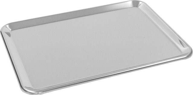 Schneider Auslagetablett aus Edelstahl in Silber, rechteckig, B: 30 cm, T: 40 cm, H: 1,2 cm - Bild 1