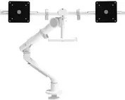 Dataflex Viewgo Pro Monitorschwenkarm mit 2 Armen in Weiß (VESA 100x100 mm) - Bild 1