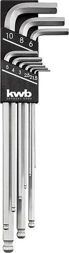 Kwb Sechskantschlüssel Set aus Chrome Vanadium in Silber, 9-teilig - Bild 1