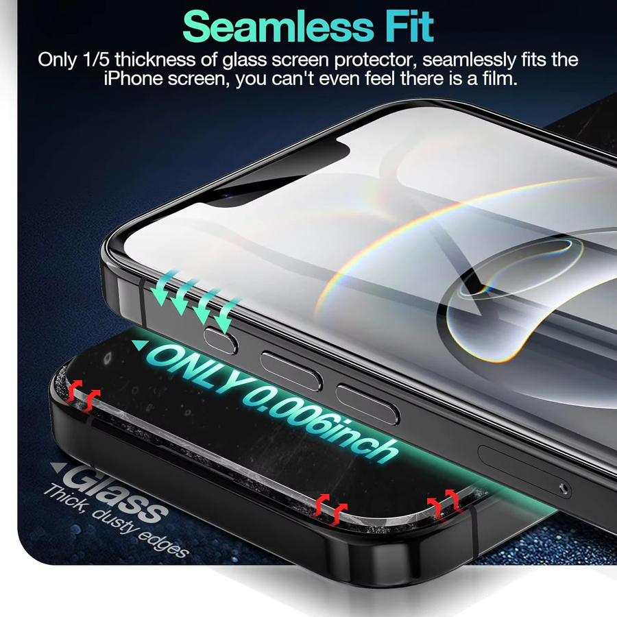 2 Stück Flexible Hydrogel-Displayschutzfolien für Apple iPhone 17e und iPhone 16e, transparent, selbstheilend und kratzfest - Bild 3