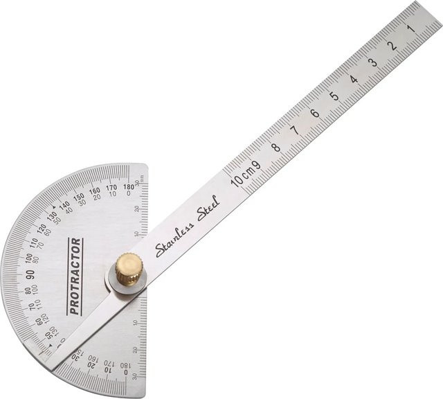 LUX-TOOLS Winkelmesser aus Stahl in Silber - Bild 1