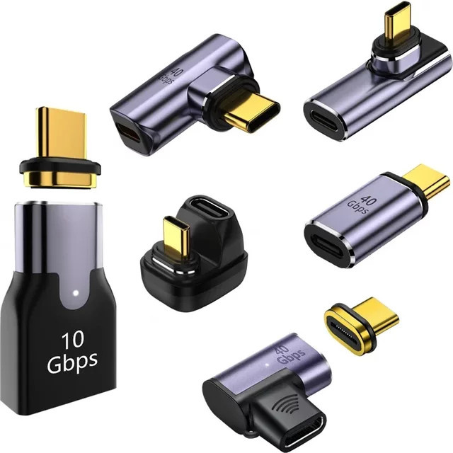 BSN Magnetischer USB Typ-C OTG Adapter mit 100W Schnellladefunktion und 40Gbps Thunderbolt Unterstützung für MacBook, iPad und Smartphone - Bild 1