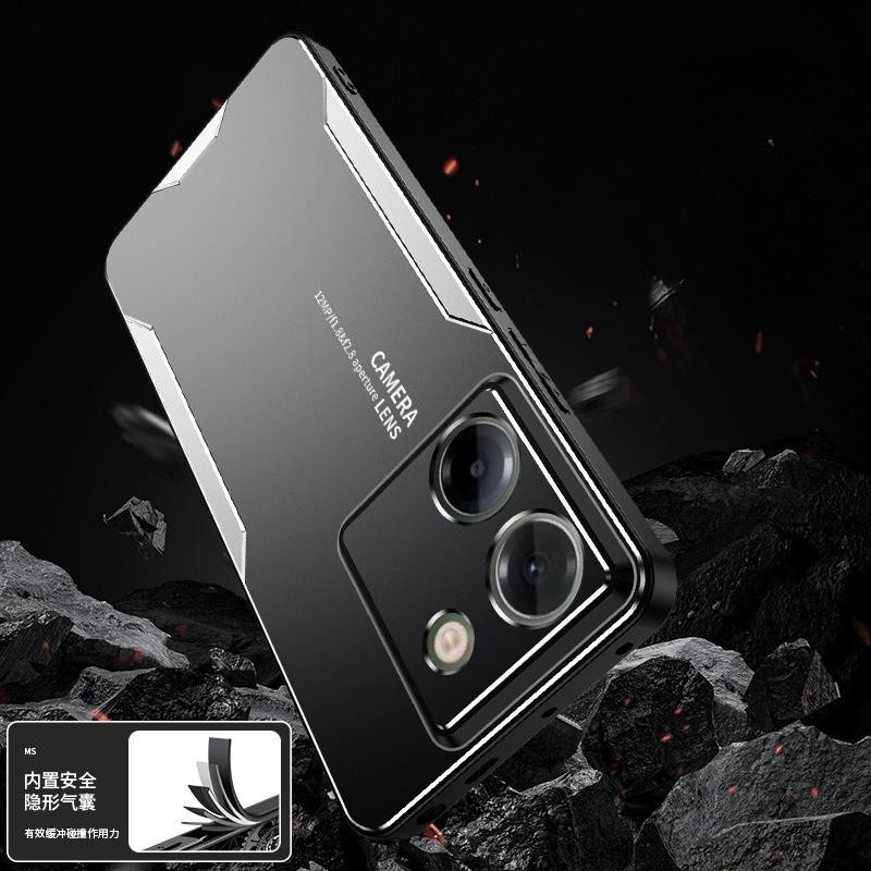 Stoßfeste Xiaomi Poco M7 Pro 5G Handyhülle aus Aluminiumlegierung mit Kameraschutz - Bild 2