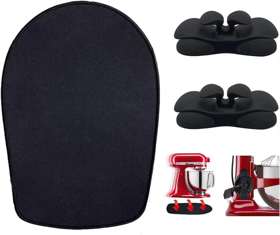 KitchenAid Gleitmatte für professionelle Schüsselheber-Mischmaschinen, Farbe: Schwarz, B/T: 32,5 x 32,5 cm, H: 19,5 cm - Bild 2