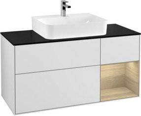V&B Waschtischunterschrank Finion in Weiß lackiert, Breite: 120 cm, Tiefe: 50,1 cm, Höhe: 50,1 cm - Bild 1