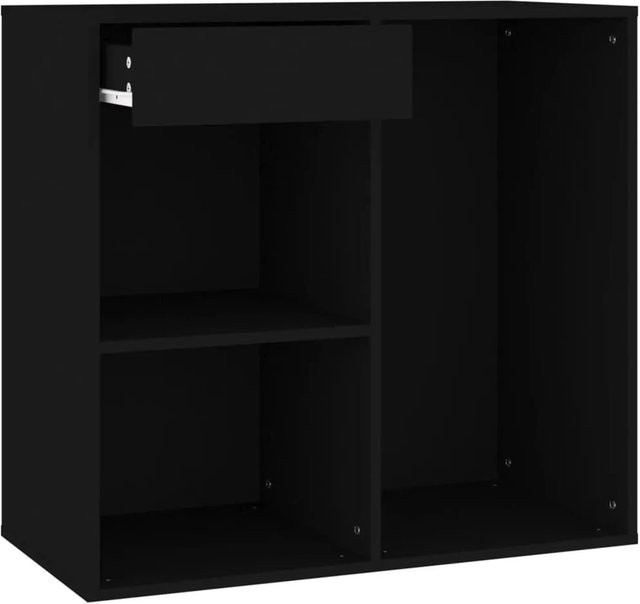 vidaXL Kosmetikschrank Schwarz aus Holzwerkstoff für das Badezimmer B/T/H: 80 x 40 x 75 cm - Bild 1