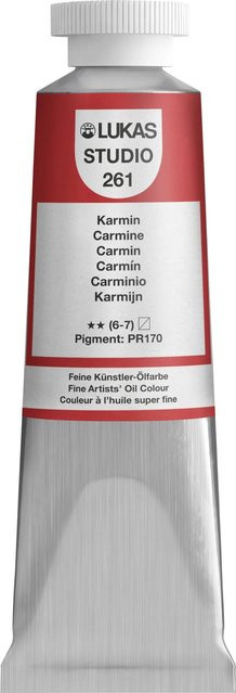 Lukas Studio Ölfarbe Karmin Rot 37 ml für Profis - Bild 1