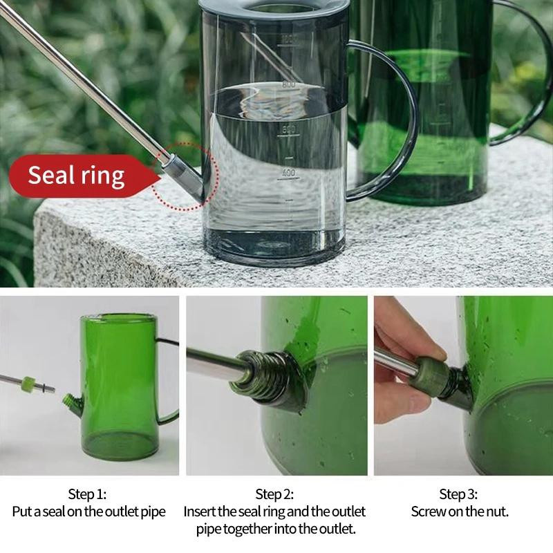 WIKHOSTAR Gießkanne Set mit langem Ausguss und Gartenschaufel zur Bewässerung von Zimmer- und Außenpflanzen, 1 l oder 1,5 l - Bild 3