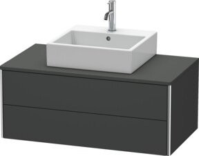 Duravit Waschtischunterschrank XSquare grau matt, wandhängend, 2 Schubladen, B: 100 cm, T: 54,8 cm, H: 40 cm - Bild 1