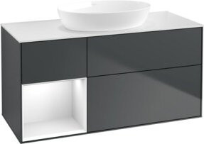 V&B Waschtischunterschrank Finion in Grau lackiert, Breite: 120 cm, Tiefe: 50,1 cm, Höhe: 50,1 cm - Bild 1