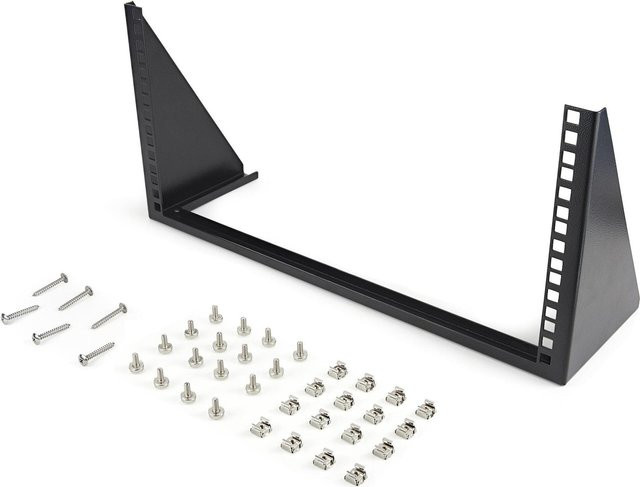 StarTech.com Vertikales Wandhalterungs-Rack 5U in Schwarz für Netzwerk, Server und IT-Ausrüstung (19 Zoll) RK519WALLV - Bild 1