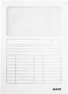 Leitz Sichtmappe A4 transparent und weiß, 100 Stück Packung - Bild 1