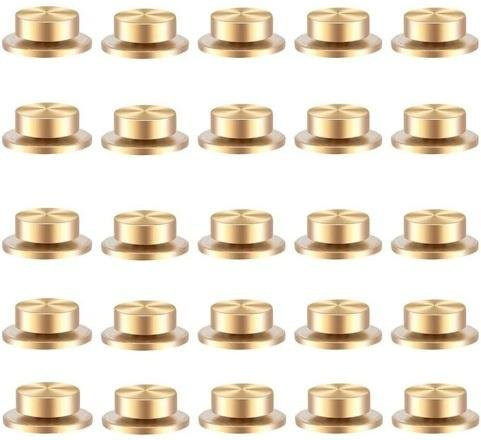 Outdeer Mini Metall Drehlager 360-Grad-Drehung aus Kupfer in Gold, 25 Stück, Durchmesser: 10 mm - Bild 1