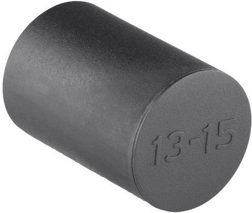 HellermannTyton Blindtülle VP 13-15 Blindplug-PL-BK aus halogenfreiem Kunststoff in Schwarz - Bild 1