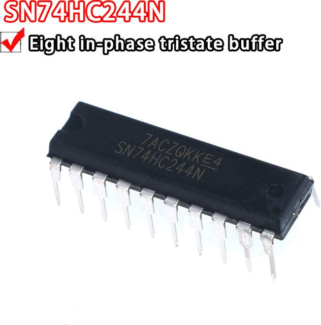10er Set Si Tai&SH Logik-ICs SN74HC244N SN74HC245N SN74HC373N SN74HC374N DIP-20 in Schwarz - Bild 1