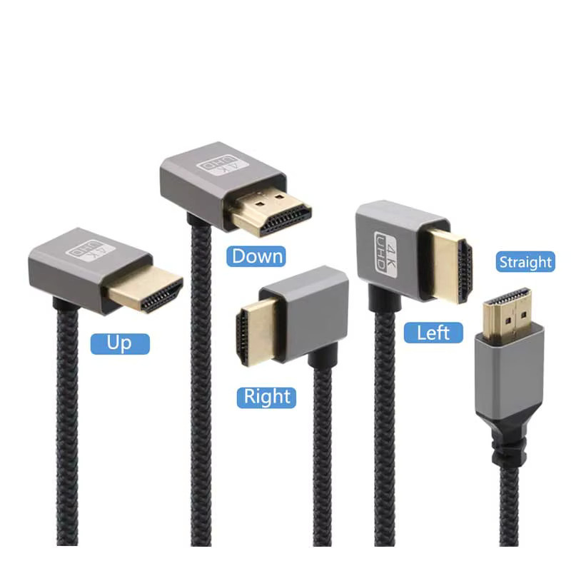 BSN HDMI Verlängerungskabel mit 90-Grad-Stecker auf Buchse, 4K kompatibel, Länge: 0,2 m - Bild 2