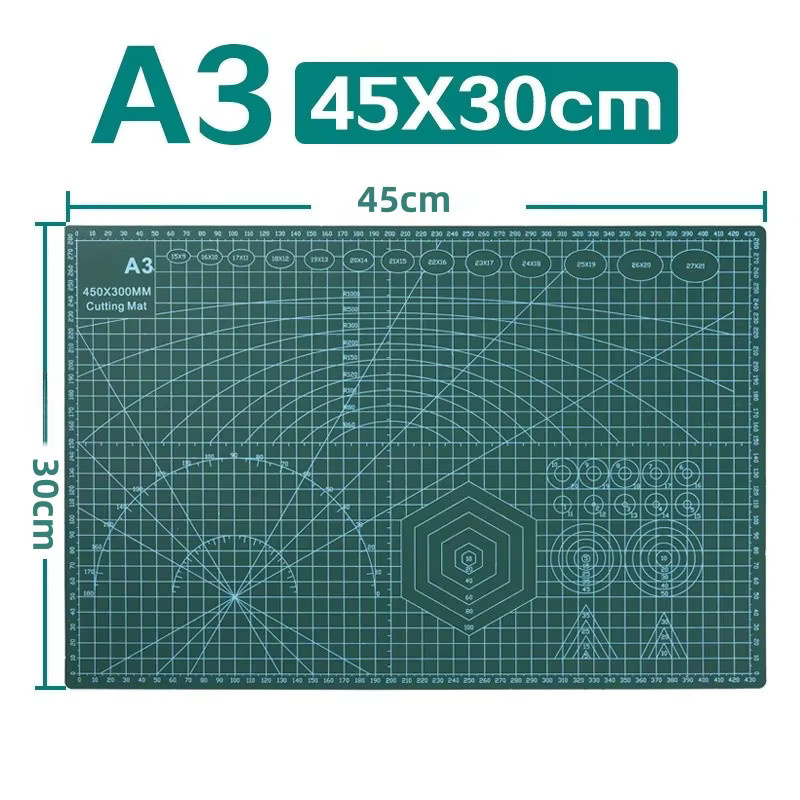QIANKONG Selbstheilende Schneidematte aus PVC in Grün für Patchwork und DIY-Handwerk - Bild 4