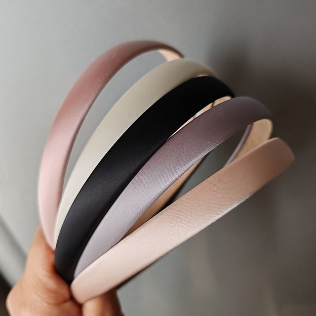 HugesGirl Stirnbänder, Satin, Damen und Mädchen, 1,5 cm breit - Bild 1