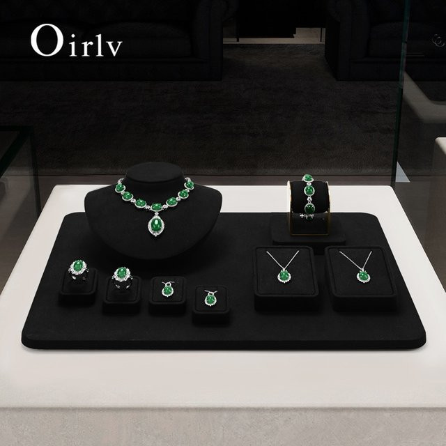 Oirlv Schmuck Organizer Ständer, Samt, Unisex - Bild 1