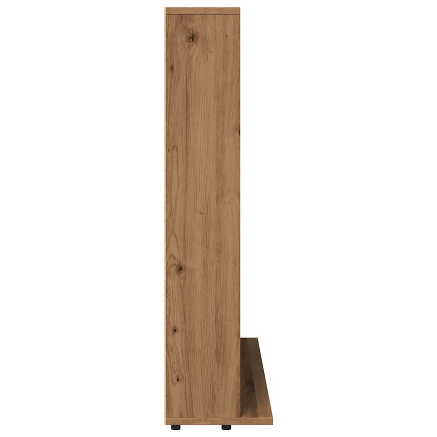 vidaXL CD-Regal Artisan-Eiche aus Holzwerkstoff, B/T/H: 100 x 23 x 89,5 cm - Bild 2