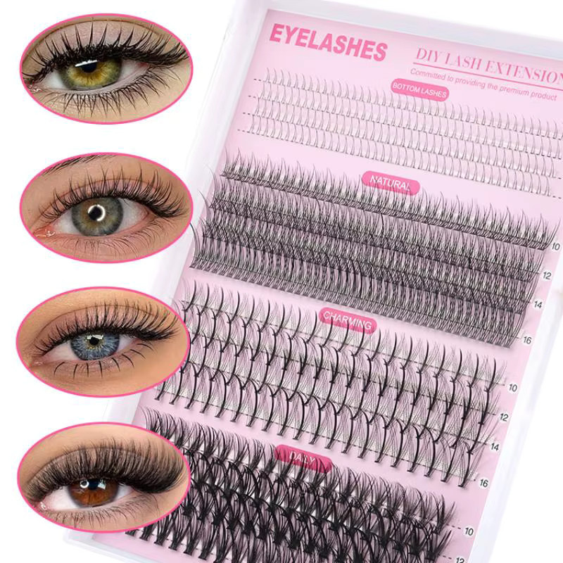 HNKMP DIY Wimpernverlängerungs-Kit, wasserfest, Unisex - Bild 2