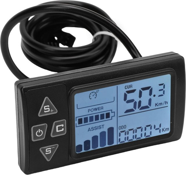 S861 E-Bike LCD-Display für Elektroroller und Elektrofahrräder mit SM-Stecker in Grau - Bild 1