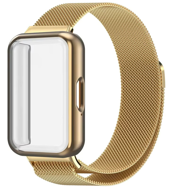 Samsung Milanaise-Loop-Armband mit Hülle und Displayschutzfolie, Galaxy Fit 3 - Bild 2