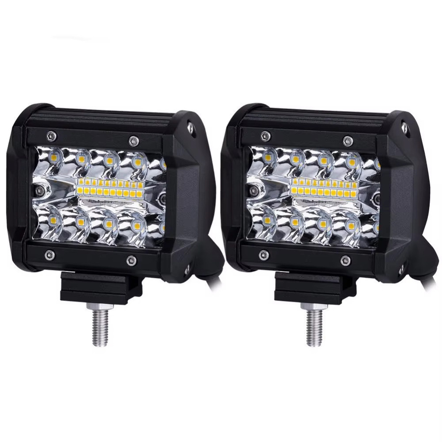 HOTBEAM 4-Zoll Offroad Auto-Arbeitslicht mit Spot- und Flood-Modus in Schwarz inklusive universeller Anhängerkupplungshalterung für Pickup Truck und Van - Bild 7