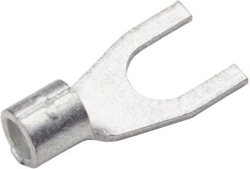 Cimco Gabelkabelschuh Unisoliert in Silber, Metall, 1.50 mm² bis 2.50 mm², Loch-Ø: 5.3 mm - Bild 1
